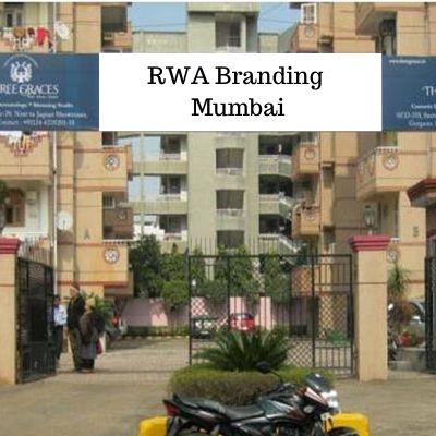 RWA Society Gate Branding agency in Mumbai, RWA Advertising in Al-Ayaz Apartments Sector 3 Mumbai